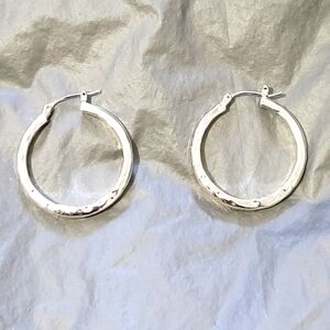 House of Harlow 1960 Silver Hoop Earrings